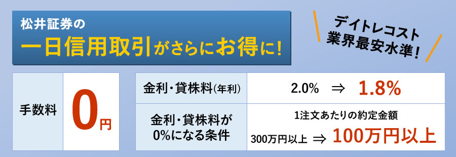松井証券 信用取引