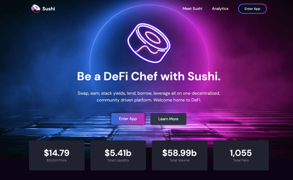 Sushiswapとは 仕組みやsushi 寿司 トークンの稼ぎ方について解説 Investnavi インヴェストナビ