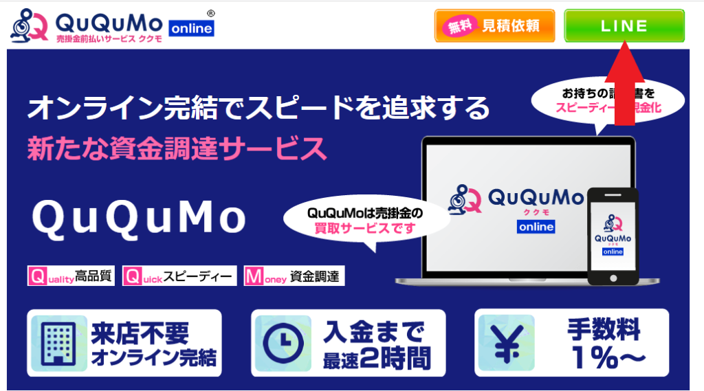 QuQuMoのLINEサポート