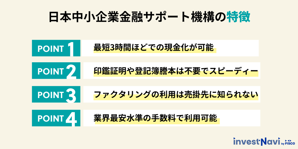 日本中小企業金融サポート機構のメリット